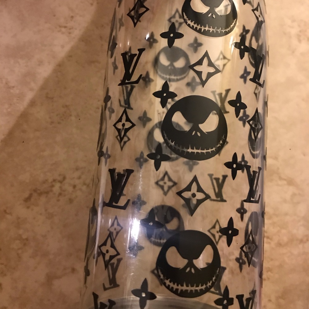 Jack skellington plastic/stainless steel bottle